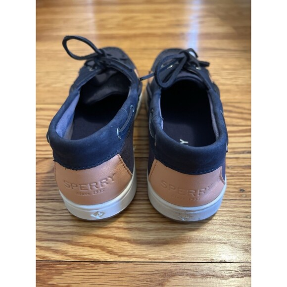 Sperry Women's Top-Sider Boat Shoes Embossed Collar Outsole Size 8.5 Navy Pink - Picture 4 of 11